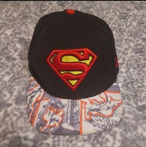 DC Comics Superman Snap Back Red Yellow Black Baseball Cap